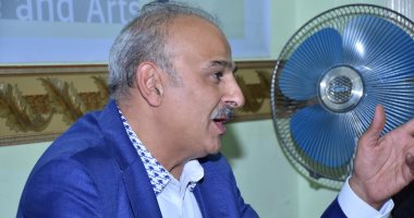 بالصور.. جمال سليمان يحضر ندوة "القاهرة دمشق" مع إبراهيم عبد المجيد