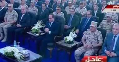 السيسي: كل محافظ ومدير أمن مسئول عن استعادة أراضى وضع اليد فى إقليمه