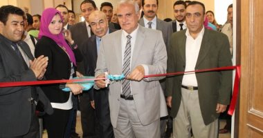 بالصور .. رئيس جامعة طنطا يفتتح المعمل المركزى والمكتبة الرقمية لكلية الزراعة