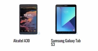 إيه الفرق.. أبرز الاختلافات بين جهازى Alcatel A30 وGalaxy Tab S3