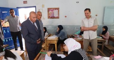محافظ المنوفية يتفقد لجان امتحانات الشهادة الإعدادية