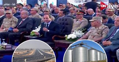 إنذار شديد اللهجة للصوص الأراضى..السيسي من دمياط: "أقسم بالله .. طول ما أنا عايش مش هسيب حد ياخد حاجة مش من حقه"..الرئيس يوجه بالانتهاء من كافة المشروعات قبل نهاية العام..وعلاج مرضى فيروس سى فى سنة واحدة