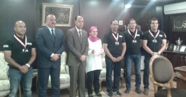 بالصور.. مساعد وزير الداخلية يستقبل البعثة المصرية للرماية التكتكية
