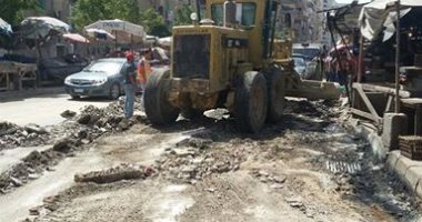 محافظ الاسكندرية يأمر برصف شارع بن سلامة فى حى المنتزه