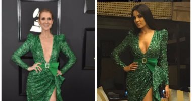 سيلين ديون ونادين نجيم بنفس التصميم.. من الأجمل بفستان زهير مراد؟