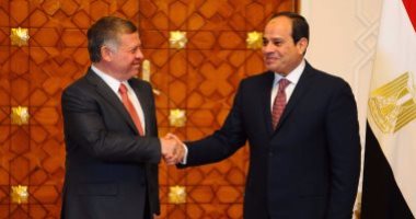 السيسي وعاهل الأردن يبحثان غدا تعزيز التعاون الثنائى وعملية السلام