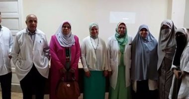 بالصور دورة تدريبية لأطباء مستشفى رمد بنى سويف
