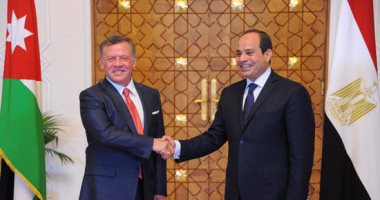 الرئيس السيسى يستقبل اليوم العاهل الأردنى الملك عبد الله الثانى