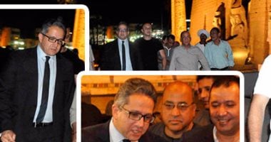 بالفيديو والصور.. وزير الآثار يتفقد 3 مواقع آثرية بالأقصر.. ويعلن بدء العمل فى طريق الكباش.. ويشهد معرض مقتنيات مقبرة "أوسرحات" بمتحف الأقصر.. ويوافق على ترميم تمثال جديد للملك رمسيس الثانى