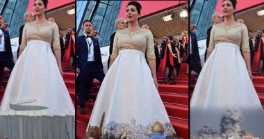 القصة الكاملة لفستان وزيرة الثقافة الإسرائيلية.. الفستان للمصمم الإسرائيلى "أفياد هيرمان" وهدفه من التصميم حمل الروح الإسرائيلية.. ميرى رجيف: ارتديته احتفالا بمرور 50 عاما على إعلان الدولة