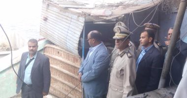  مدير أمن الغربيه يتابع حملات الإزاله على نهر النيل بمدينة زفتي 