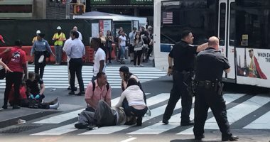 عمدة نيويورك: قتيل و23 جريحا فى حادث دهس "تايم سكوير"