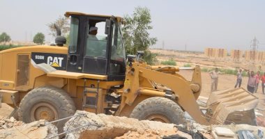 بالصور ..  إزالة 353 حالة تعدى على أراضى أملاك الدولة بقنا 