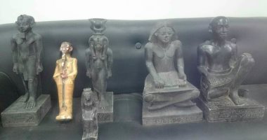 بالصور.. شرطة السياحة تضبط 8 قطع أثرية نادرة بحوزة تجار آثار