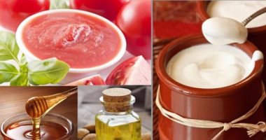 قناع الزبادى والطماطم والعسل لعلاج مشاكل البشرة