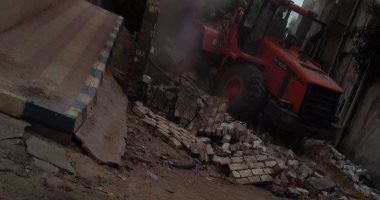 بالفيديو والصور .. إزالة 25077 مترا مربعا تعدى على أملاك الدولة ببسيون غربية