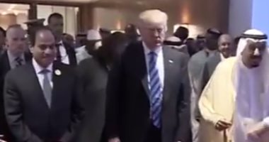 بالصور.. السيسي وترامب يصلان حفل افتتاح مركز اعتدال لمحاربة الإرهاب