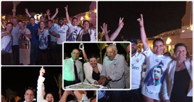 عائلة رونالدو تحتفل بفوز ريال مدريد بالدورى الأسبانى بالغردقة