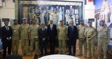 حمدى لوزا يلتقى نائب رئيس وزراء الكونغو ويزور وحدة الشرطة المصرية بالعاصمة