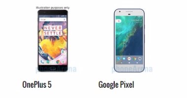 إيه الفرق.. أبرز الاختلافات بين هاتفى OnePlus 5 وGoogle Pixel
