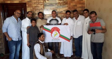 بالصور.. محمد زيدان يهنئ أهالى مطروح بصعود نادى الرجاء للدورى الممتاز