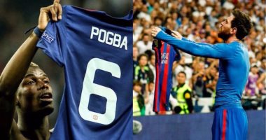 بوجبا يحتفل بلقب الدوري الأوروبي على طريقة ميسي 