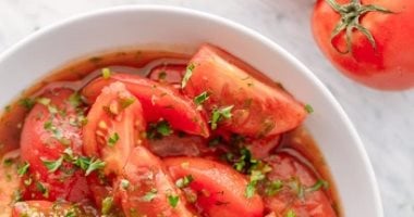 طريقة عمل الطماطم المتبلة