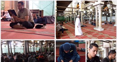المصريون يقضون أول أيام "رمضان" بالحسين والأزهر
