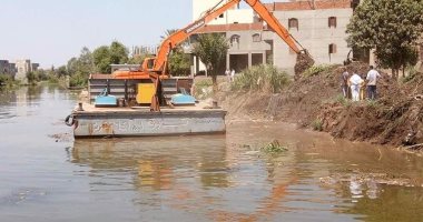 إزالة 16حالة تعدى على نهر النيل فى الزرقا بدمياط
