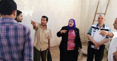 بالصور .. وكيل وزارة الصحة بالمنوفية تتفقد مفرمة النفايات بمستشفى حميات شبين 