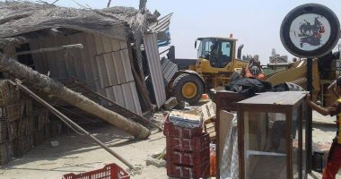 استرداد 8 آلاف متر مربع فى حملة إزالة على قرية حارس النهضة غرب الإسكندرية