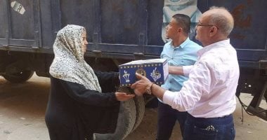 أمن القليوبية يوزع 2000 كرتونة على المواطنين البسطاء فى رمضان 