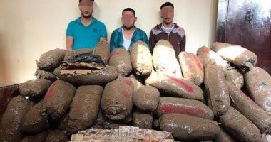 بالصور.. ضبط 3 عاطين بحوزتهم 250 كيلو "بانجو" بالشرقية