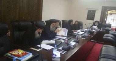 البابا تواضروس يترأس الجلسة العامة للمجمع المقدس فى الكاتدرائية