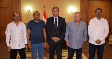وزير الرياضة يلتقى رئيس الكاف وأمين عام الاتحاد العربى وأبوريدة 