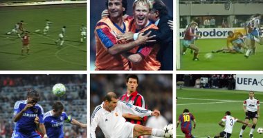 قبل معجزة ماندزوكيتش.. شاهد أجمل 20 هدفًا فى مباريات نهائي دوري الأبطال