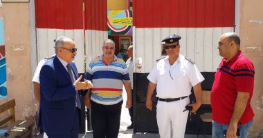 بالصور.. مدير أمن بور سعيد: حرم أمني خارج بوابات لجان امتحانات الثانوية العامة