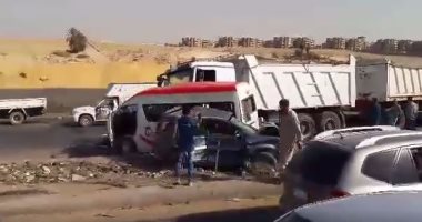 الصحة: مصرع مواطنين وإصابة 8 آخرين فى حادث سير بطريق الإسماعيلية الصحراوى