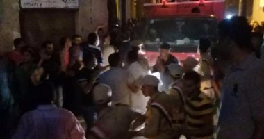 بالصور.. جنازة عسكرية لأمين شرطة استشهد بالعريش بمسقط رأسه بالغربية