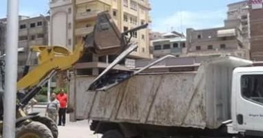 الوحدة المحلية لمدينة دمياط تنفذ إزالة تعدٍ بمنطقة ميدان الشهابية