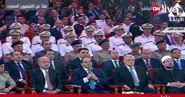 السيسى: التليفزيون المصرى أعباؤه ومديونياته ضخمة لأنه لا يهدف للربح