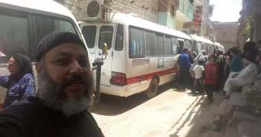 الكشف على 140 حالة فى قافلة نظمها المركز القبطى وصحة بنى سويف 