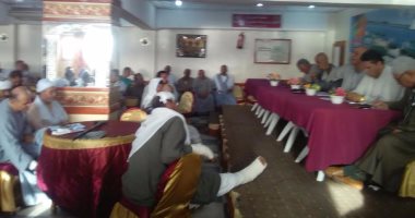 جلسة عرفية بنادى مطوبس الرياضى للصلح بين 3 عائلات فى أحداث أبو خشبة بكفر الشيخ