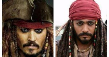 فى فيلم "تصبح على خير".. تامر حسنى يقلد جونى ديب فى "قراصنة الكاريبى"