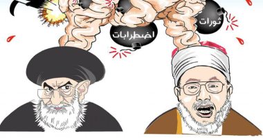 عكاظ: القرضاوى وخامنئى مصدر الإرهاب والفوضى فى الشرق الأوسط