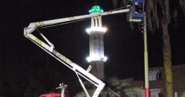 بالصور .. محافظ سوهاج : تركيب 5 آلاف كشاف إنارة ليد لشوارع مدينة طهطا