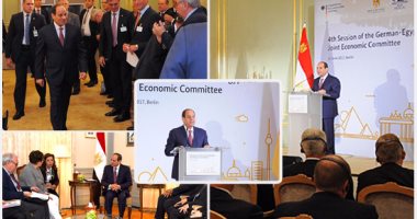 بالصور.. السيسي يؤكد صلابة موقف مصر بمواجهة الإرهاب ويشيد بالتعاون الأمنى مع ألمانيا