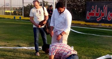 بالصور.. على ماهر يتابع تجهيزات ملعب الأسيوطى للموسم الجديد