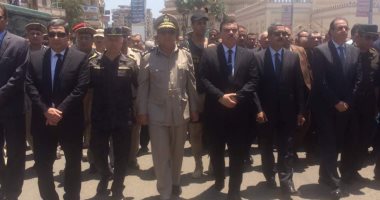 جنازة عسكرية وشعبية للشهيد أحمد حسين بالمنصورة