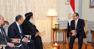 السيسى لأسقف الكنيسة القبطية بألمانيا: مصر ستظل وطنا لكل أبنائها دون تمييز